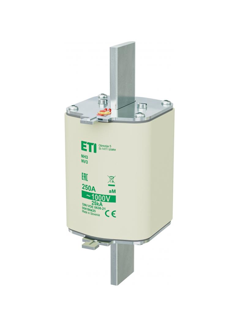 Wkładka topikowa NH silnikowa NH3/85 aM 250A 1000V 004186435 ETI