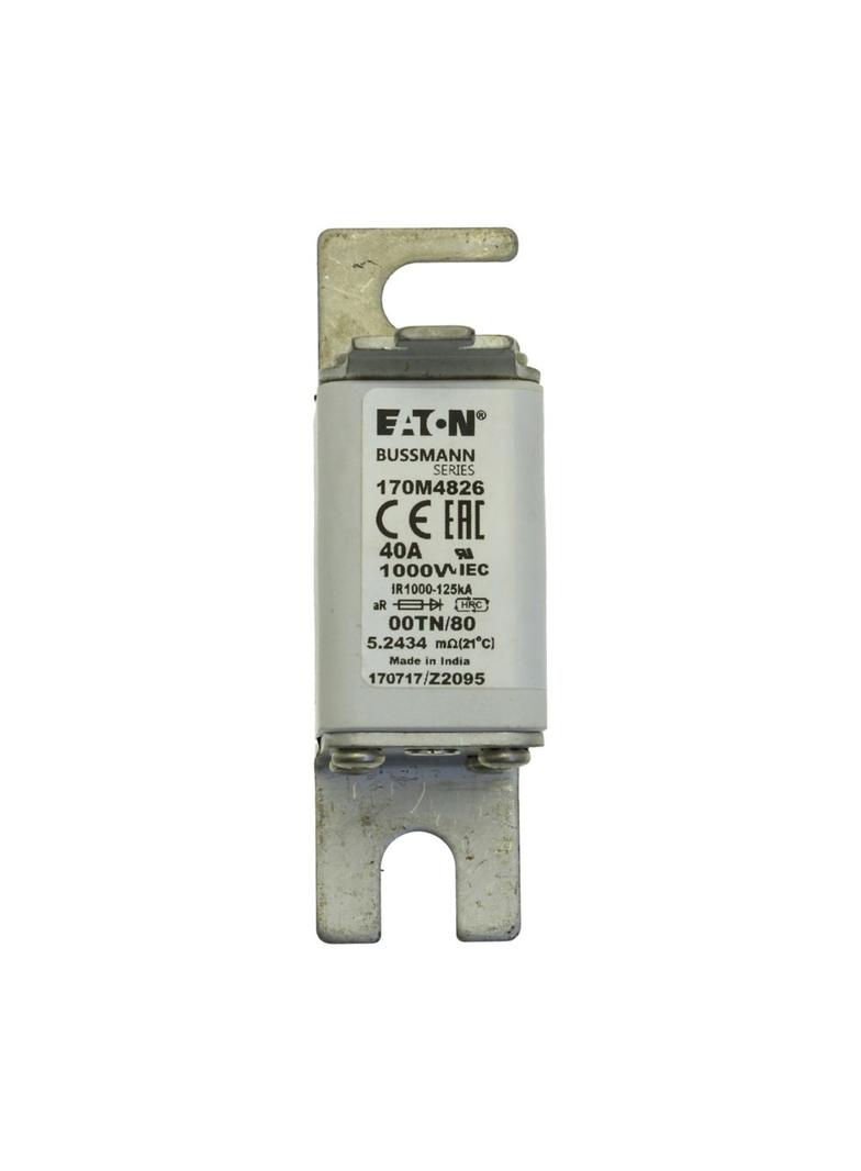 40A 1000V 00TN/80 aR INDICATOR FUSE Wkładka szybka 40A AC 1000V rozmiar 00 30x47x98 mm aR D 170M4826