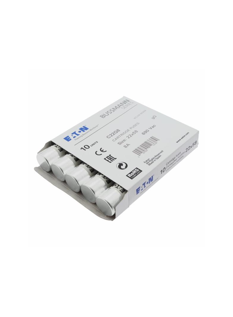 CYLINDRICAL FUSE 22 x 58 8A GG 690V AC Wkładka cylindryczna 22 x 58mm 8A GG 690V AC C22G8 EATON