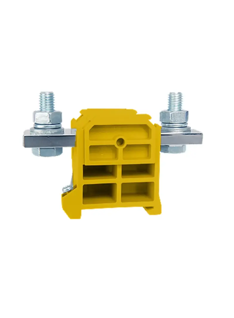 ZSG1-95.0z ,  Złączka szynowa gwintowa , 95,0 mm2, TS 35 , 1 tor, żółty