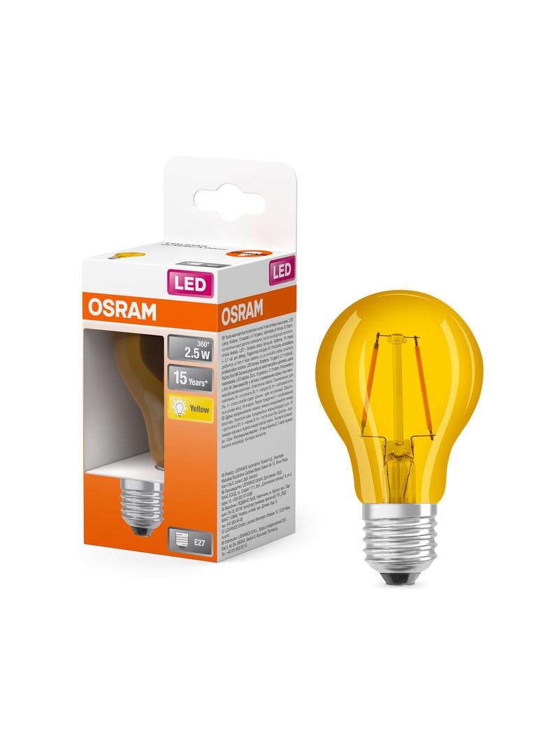 Lampa LED STAR CL A Yellow 15 non-dim 2,5W E27