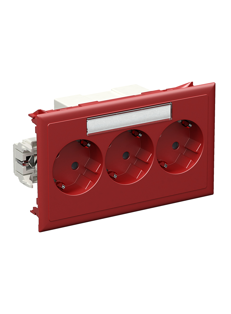 Thorsman Gniazdo master 3x2P+PE Shucko czerwone