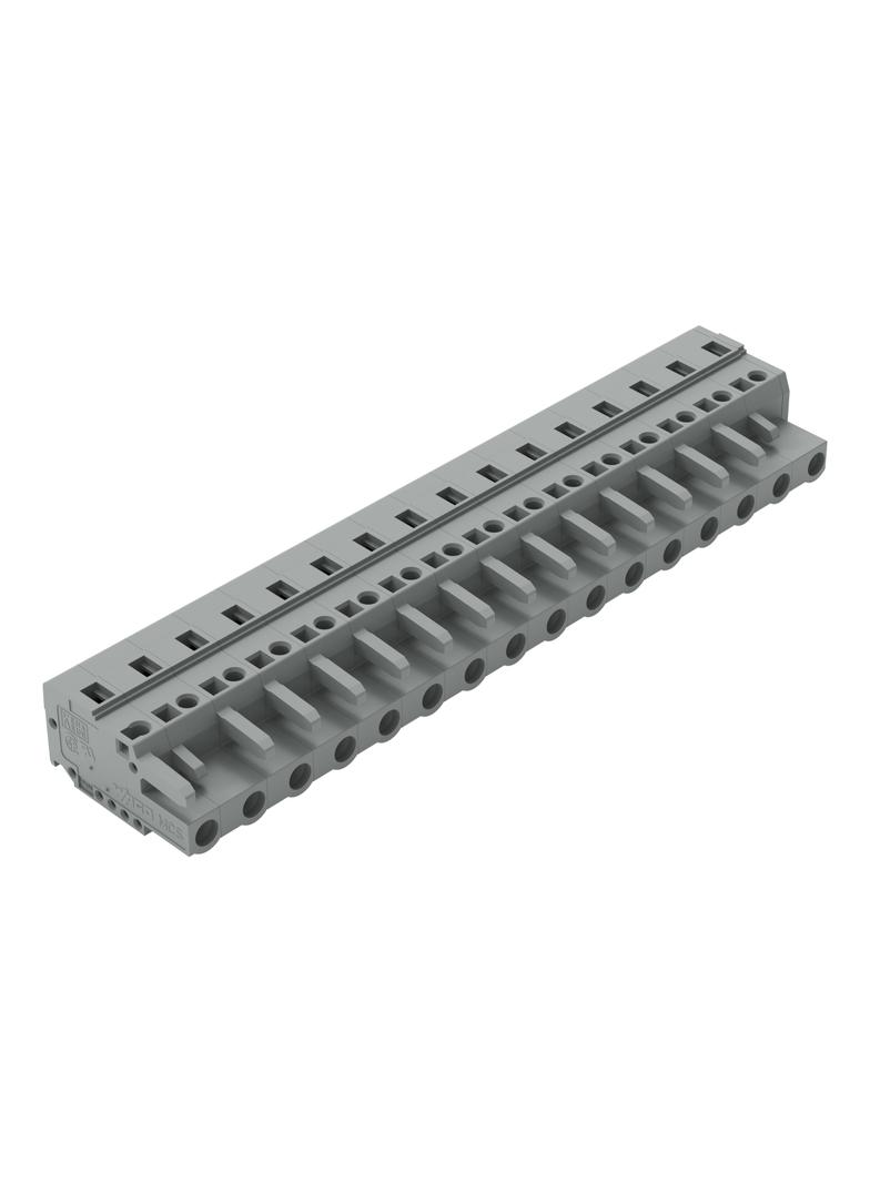 MCS-MIDI Classic gniazdo 16-bieg. szare raster 7,5 mm /10szt./ WAGO
