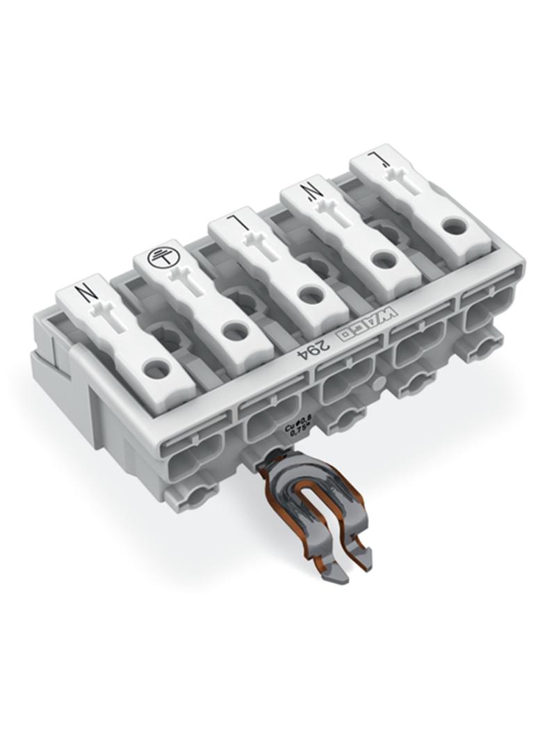 złączka zasilająca 5-biegunowa bez stopek ze stykiem PE
