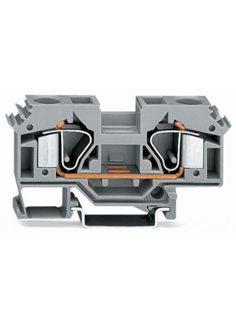 złączka 2-przewodowa Ex 16 mm2 jasnoszara