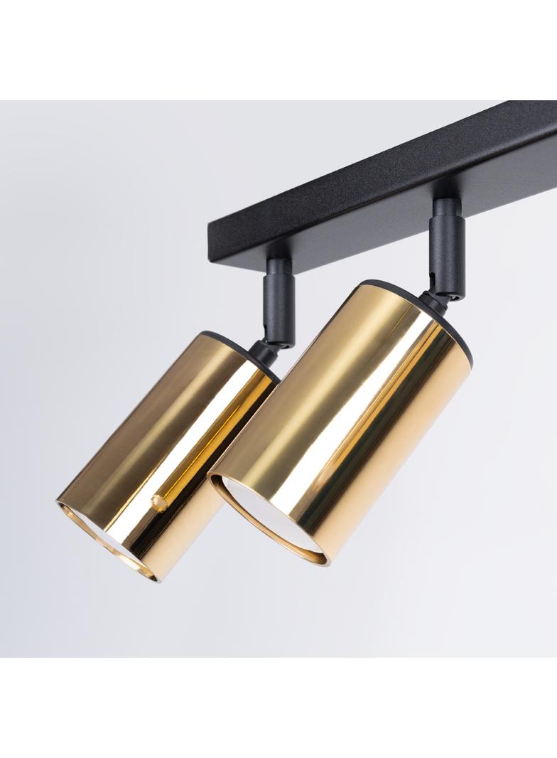 Plafon WINX 6L czarny/złoty