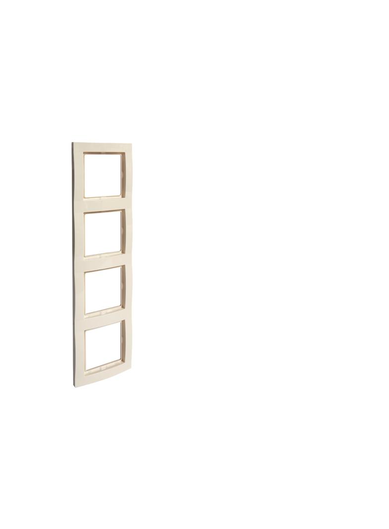POLO Ramka poczwórna FIORENA kremowa produkt wycofany 22011903 HAGER
