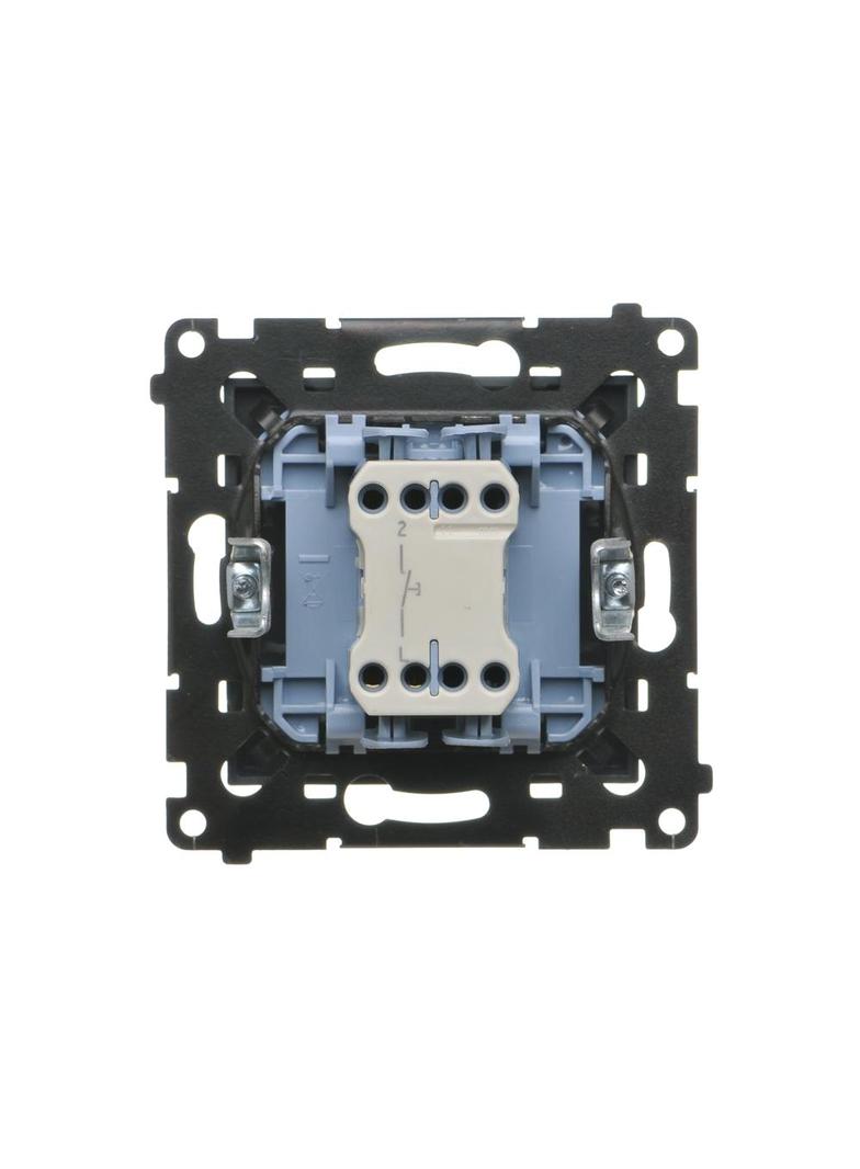 Simon 55 Przycisk zwierny pojedynczy zwierny bez piktogramu szybkozłączka Grafitowy mat