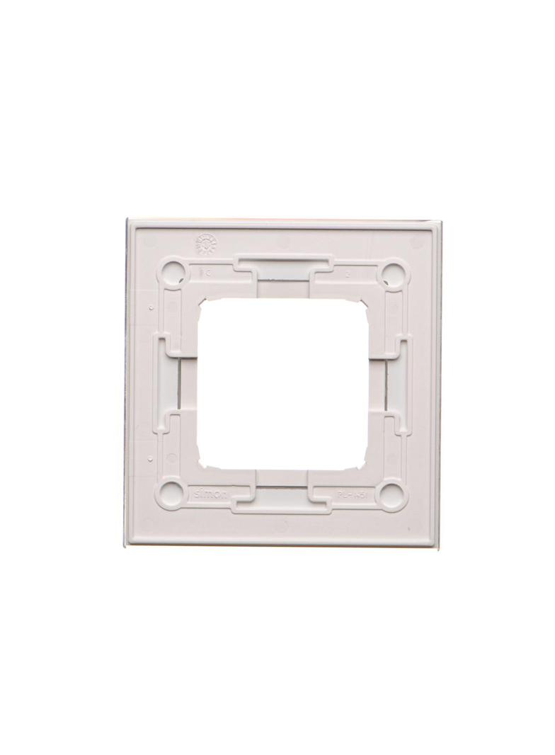 Simon 54 NATURE WMDZ-0110xS-069 Ramka 1-krotna Nature-Szkło, SREBRNA PERŁA, IP20/IP44. (IP44-należy DRN1/69 KONTAKT