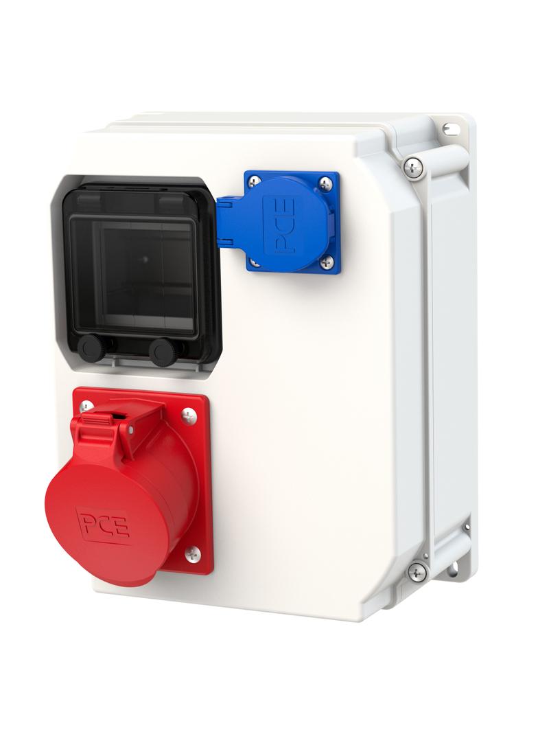 ROZDZIELNICA STACJONARNA Z TWORZYWA TYPU „ MIKOLAJKI” 4M Wejście M25 - wyjście 32/4 GS bez zabezpiec