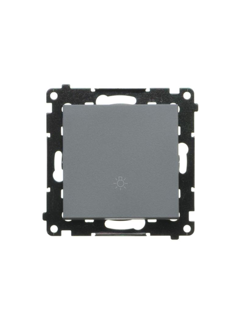 Simon 55 Przycisk zwierny /światło/ szybkozłączka Grafitowy mat