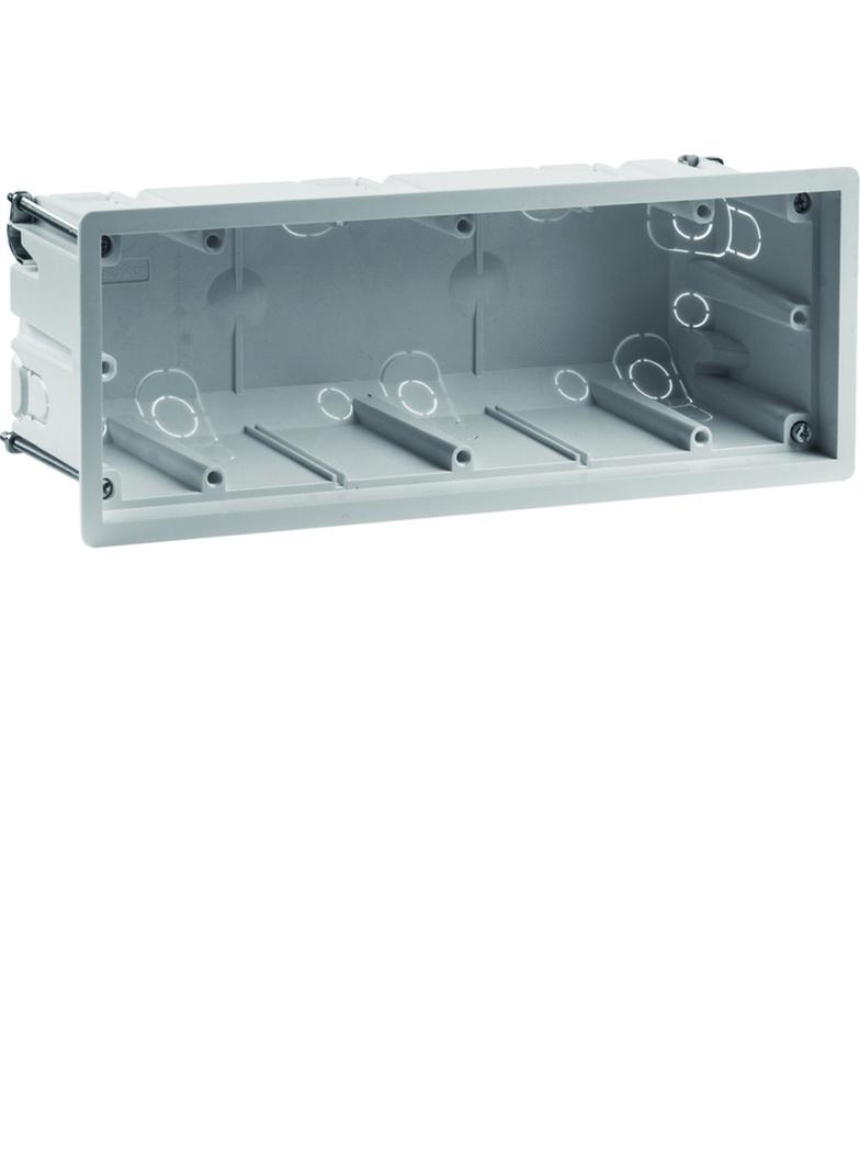 R.8 Puszka 3-krotna podtynkowa do montażu w ścianach karton-gips, szara