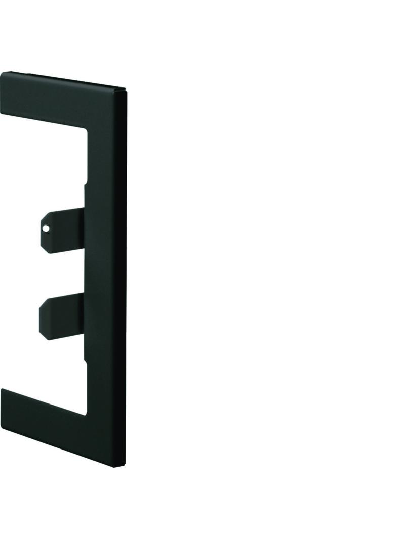 tehalit.BRN65/ BR65 Maskownica na przebicie w ścianie 65x130, czarny BR65130W9011 HAGER
