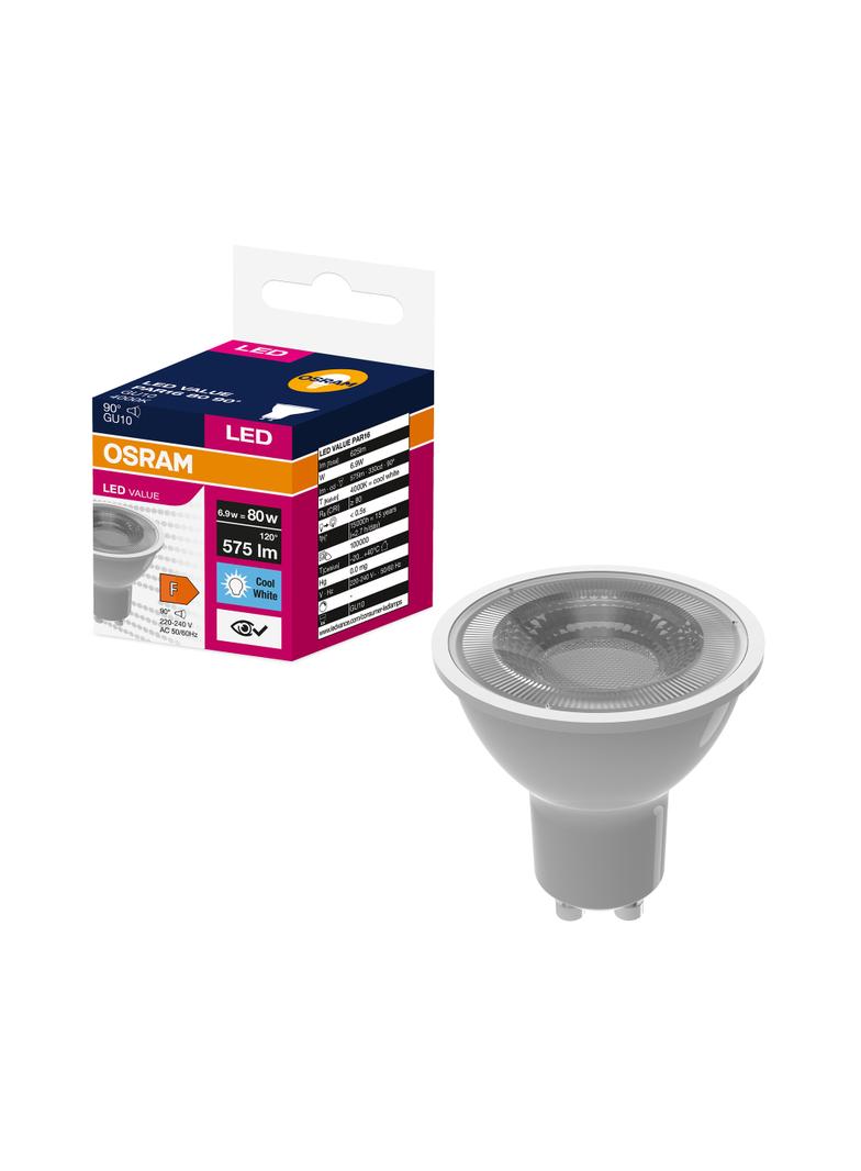 Lampa LED VALUE PAR16 80 90 6,9W/840 230V GU10 BK