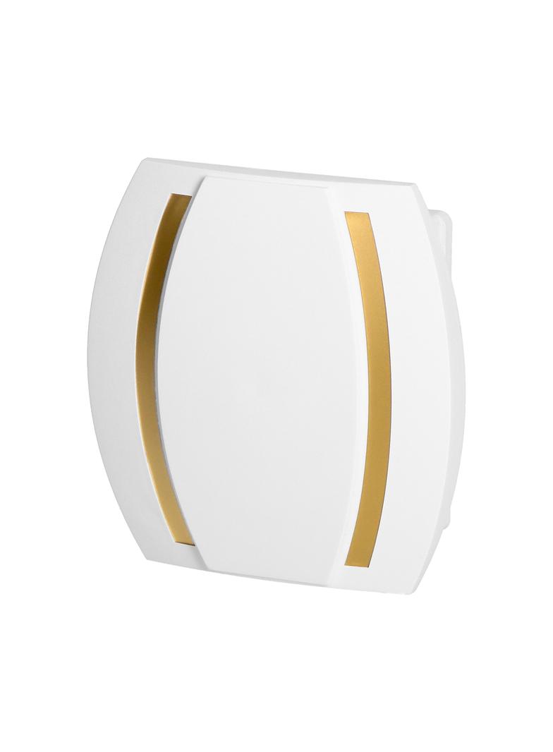 Dzwonek elektromechaniczny dwutonowy KAMELEON 8V biało-złoty OR-DP-VD-163/W-C/8V ORNO