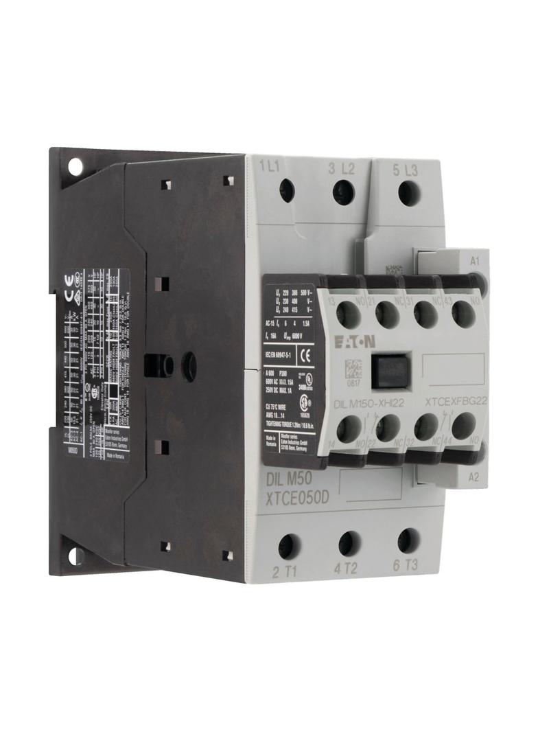 Stycznik mocy 50A 3P 230V AC 2Z 2R DILM50-22 (230V50HZ,240V60HZ) 277862 EATON