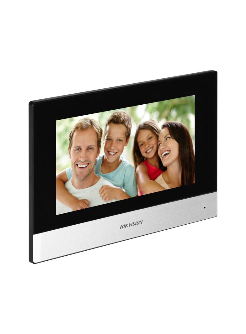 HIKVISION DS-KIS703Y-P zestaw wideodomofonowy jednorodzinny, 2-żyłowy, 7",WI-FI, Full HD, montaż nat