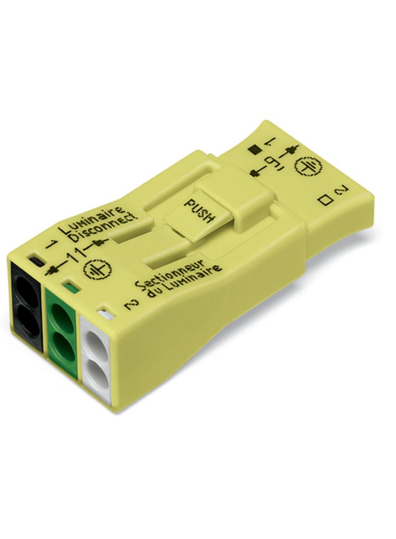 wielowtyk oświetleniowy 3-biegunowy żółty