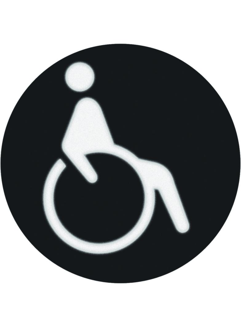 R.x Folia do sygnalizatora świetlnego symbol  wózek inwalidzki