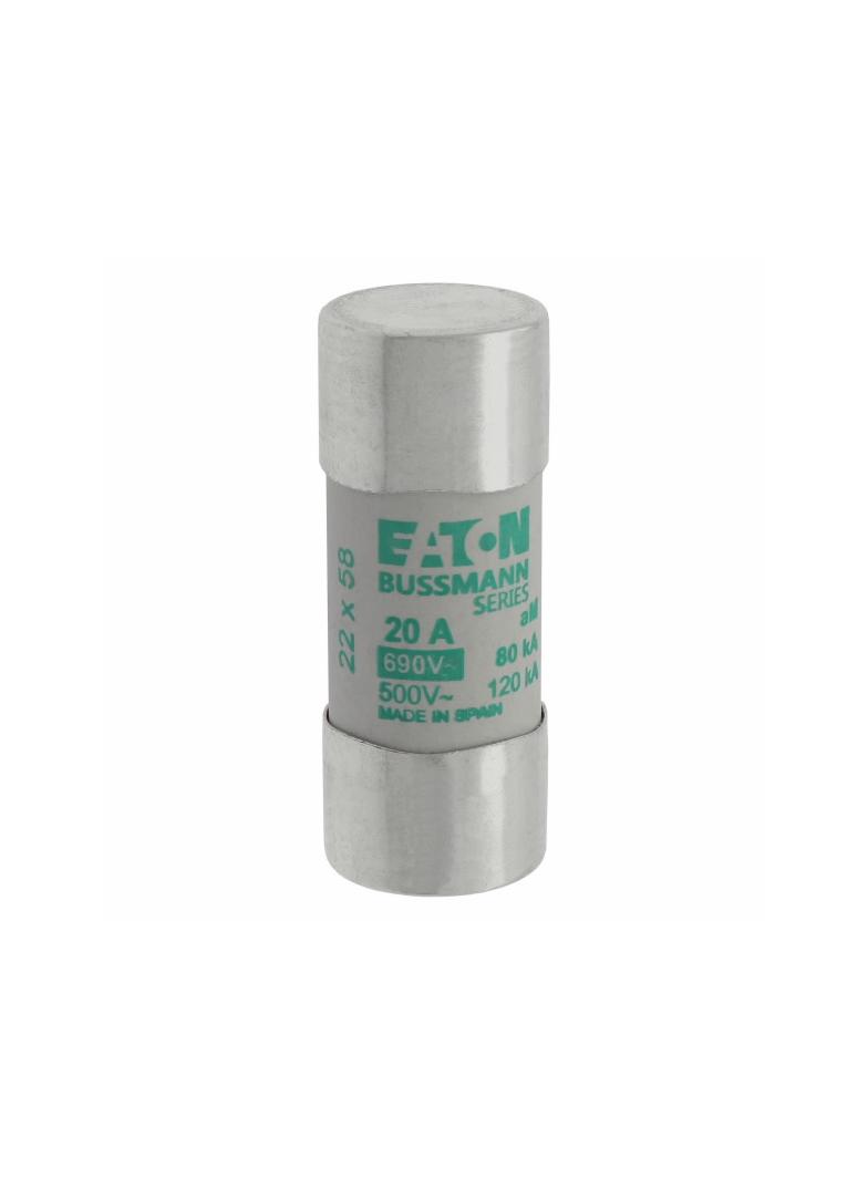 CYLINDRICAL FUSE 22 x 58 20A AM 690V AC Wkładka cylindryczna 22 x 58mm 20A AM 690V AC C22M20 EATON