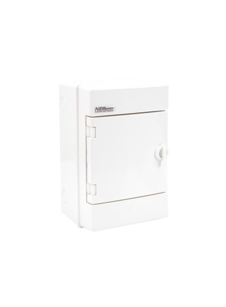 Rozdzielnica hermetyczna natynkowa 1x4 IP65 500VAC/1000VDC RH-4/B (białe drzwi) 36.03 OPATÓWEK