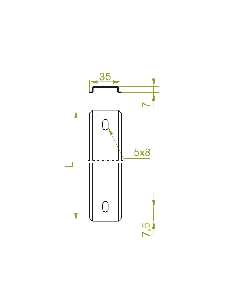 SZB35H7/1 Szyna EURO 1,0 mm
