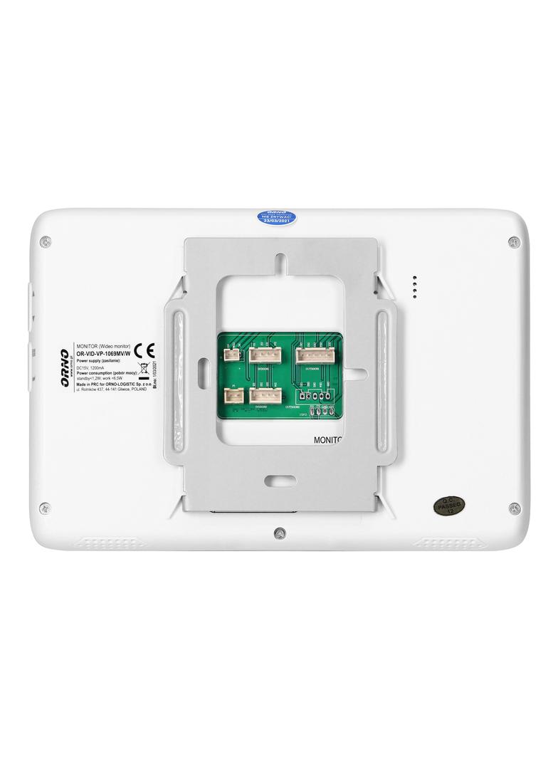 Wideo monitor bezsłuchawkowy kolorowy LCD 7" do zestawów z serii INDI i SCUTI otwieranie bramy OR-VI