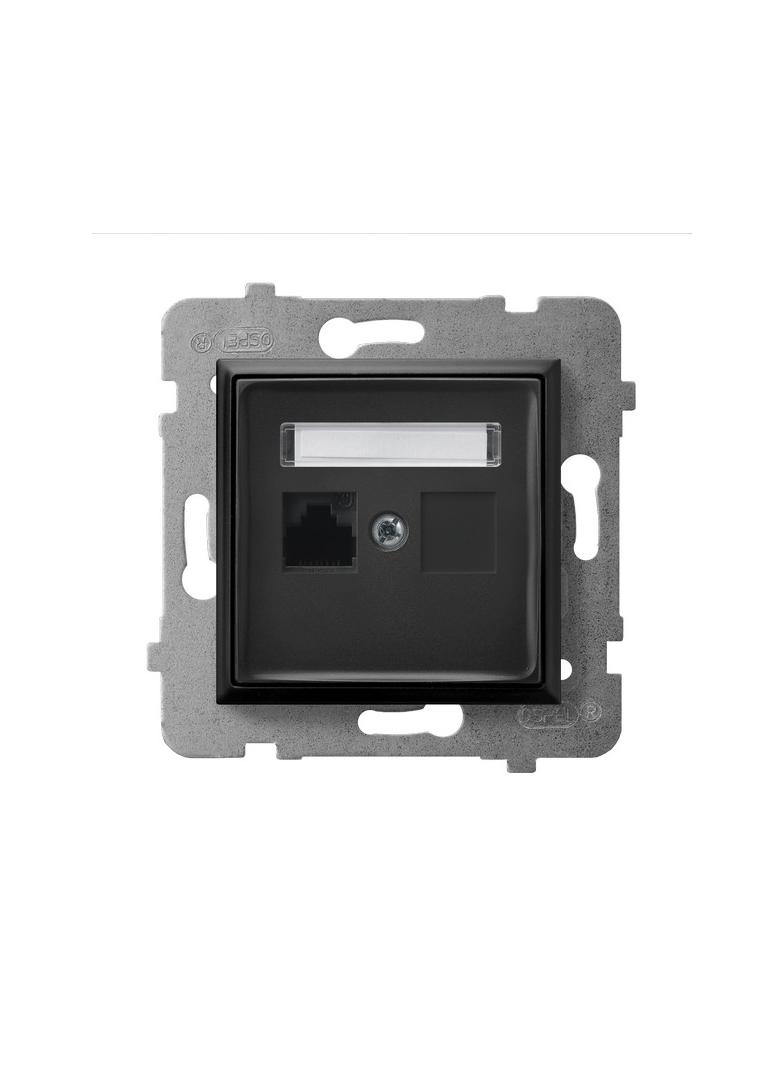 ARIA Gniazdo komputerowe pojedyncze, kat. 5e MMC - kolor czarny metalik