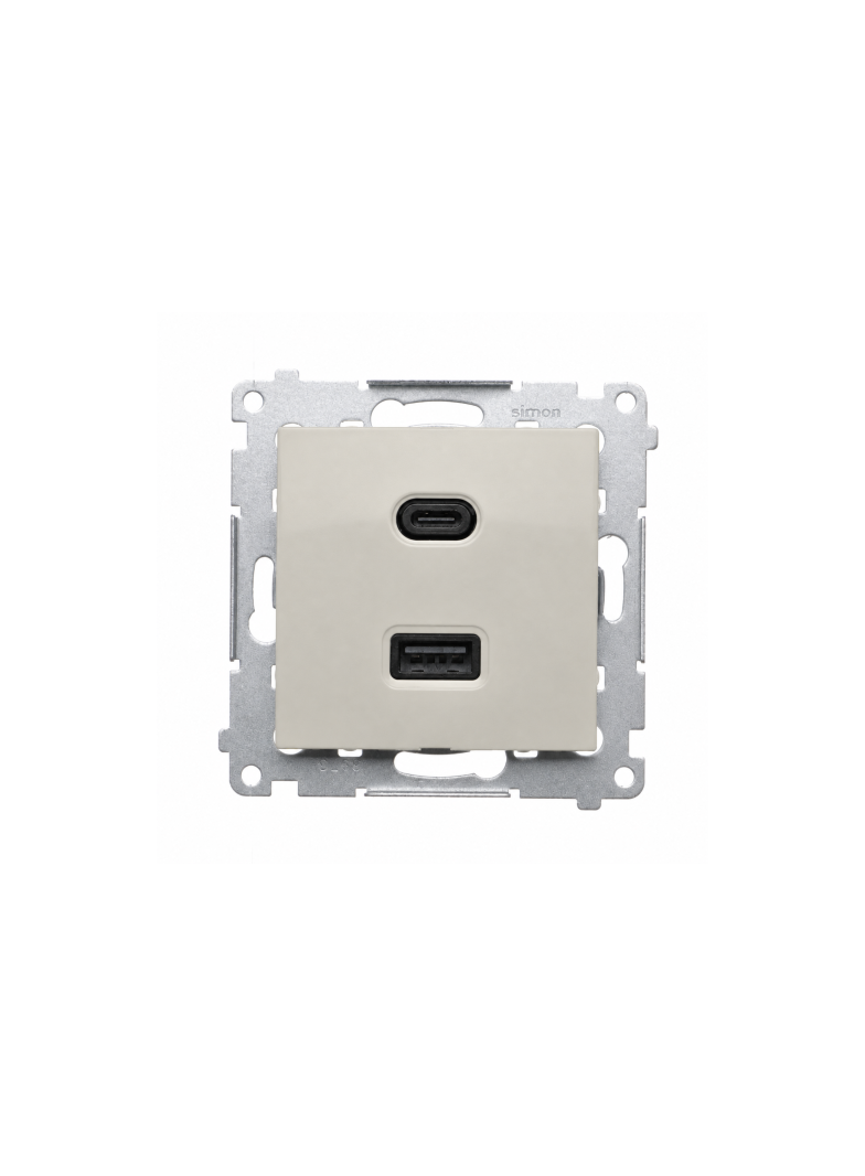Simon 54 Ładowarka USB C+A 30W kaszmir mat DEC2CAQ.01/42