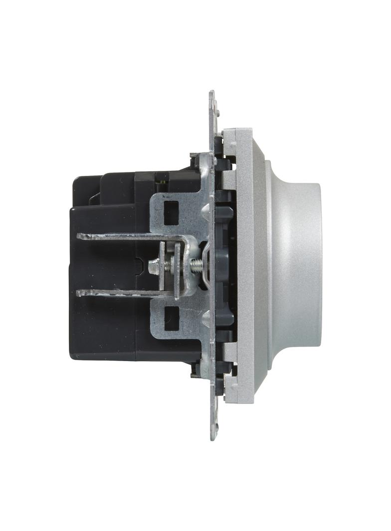 Suno Ściemniacz Obrotowy - 240V - 50 Hz - 5 - 75 W ( 10 Lamp Maks.) Dla Lamp Led Z Opcją Ściemniania - Bez Zacisku Neutralnego Aluminium 721379 LEGRAND