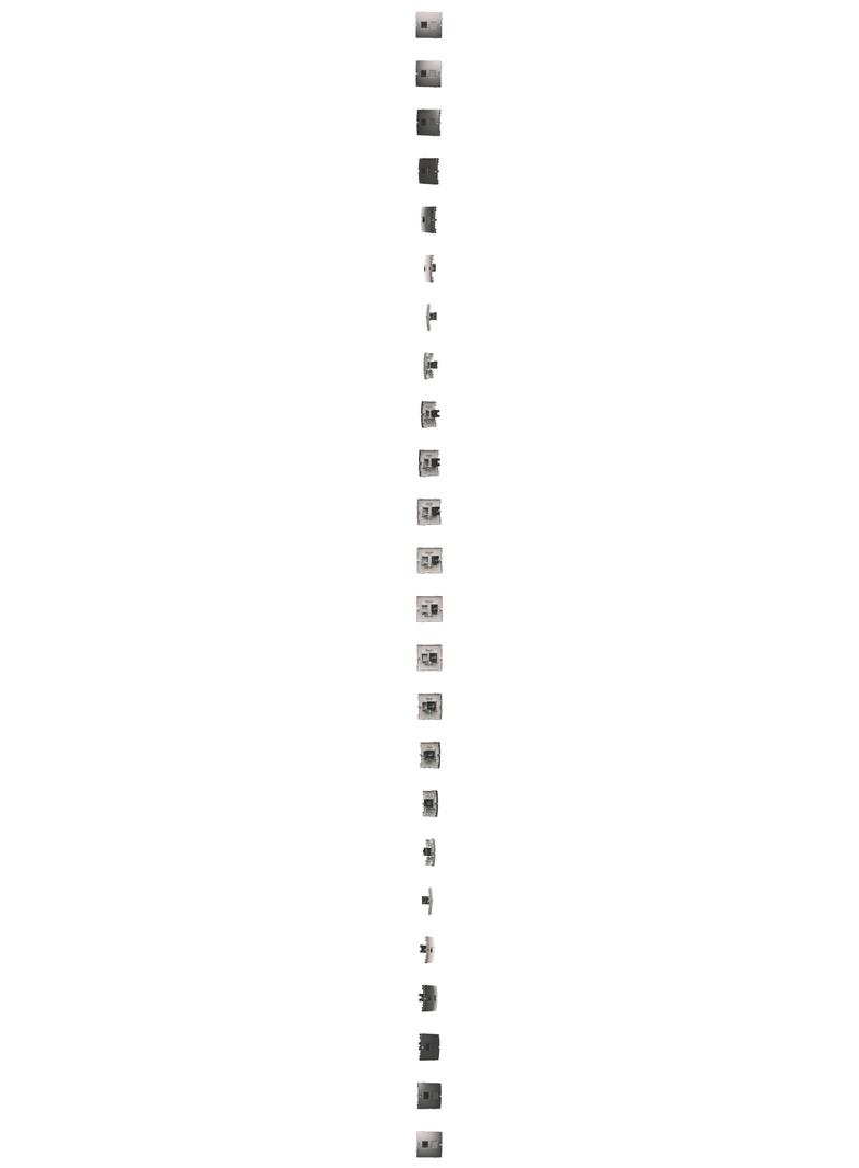 Simon Basic Gniazdo komputerowe RJ45 pojedyncze kategoria 5e . Montaż gniazda na wkręty do puszki stal inox BMF51.02/21 KONTAKT