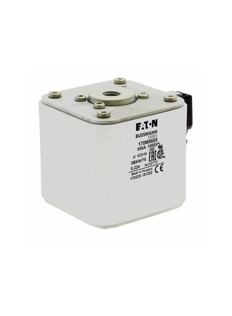 FUSE 550A 1000V 3BKN/75 AR UR Wkładka szybka 550A AC 1000V rozmiar 3 74x92x76 mm aR IEC UL 170M8605
