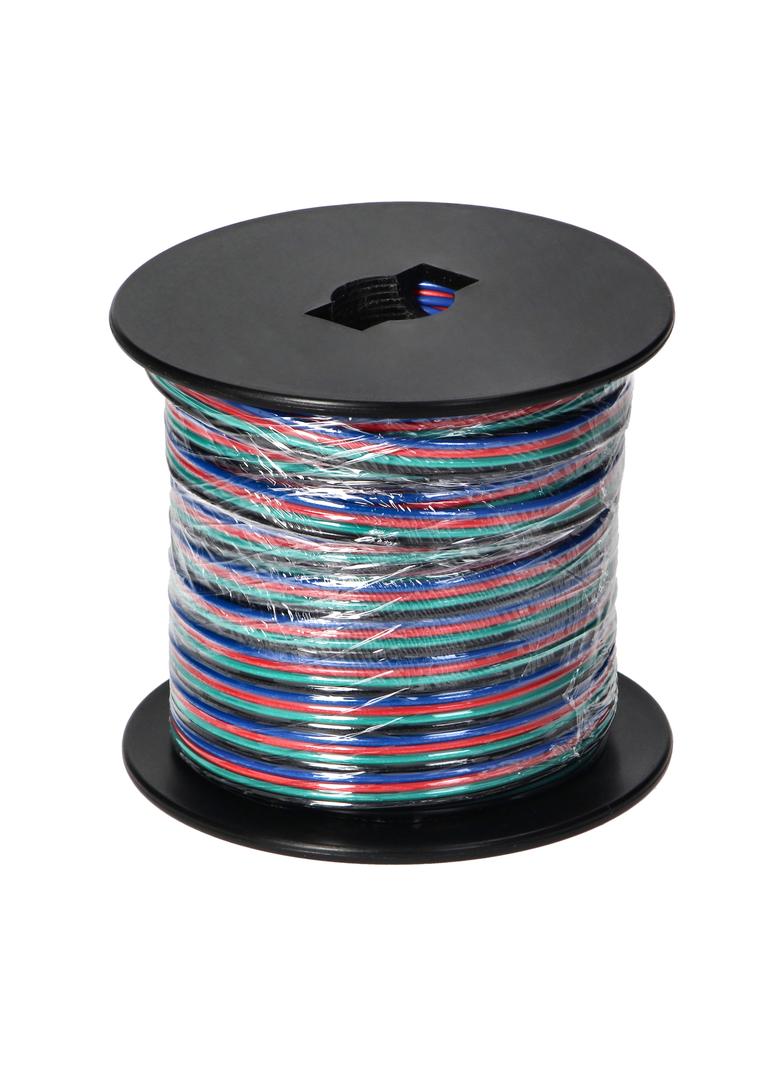Przewód do taśm LED RGB, 4x0,35mm2, 25m