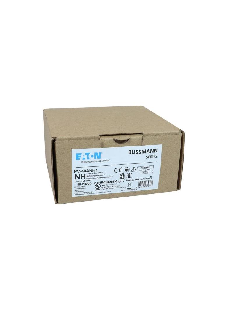 PV-40ANH1 Wkładka PV NH 40A 1000V DC PV rozmiar 1 podwójny wskaźnik PV-40ANH1 EATON
