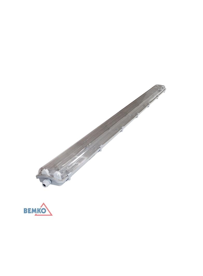 OPRAWA HERMETYCZNA "EMPTY" 150CM 2xT8LED PC, KLOSZ PRYZMATYCZNY