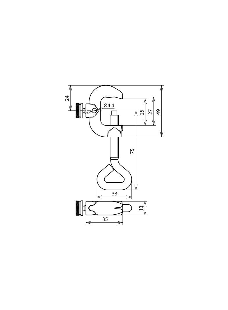 Zacisk uziemiający do drutu do 1/2", TG-tZn