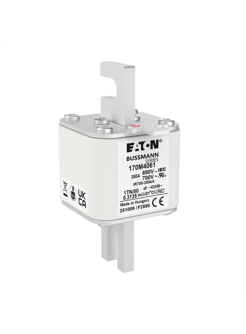 350A 690V 1TN/80 aR INDICATOR FUSE Wkładka szybka 350A AC 690V DIN 1 53x66x108 mm aR DIN 170M4061 EA