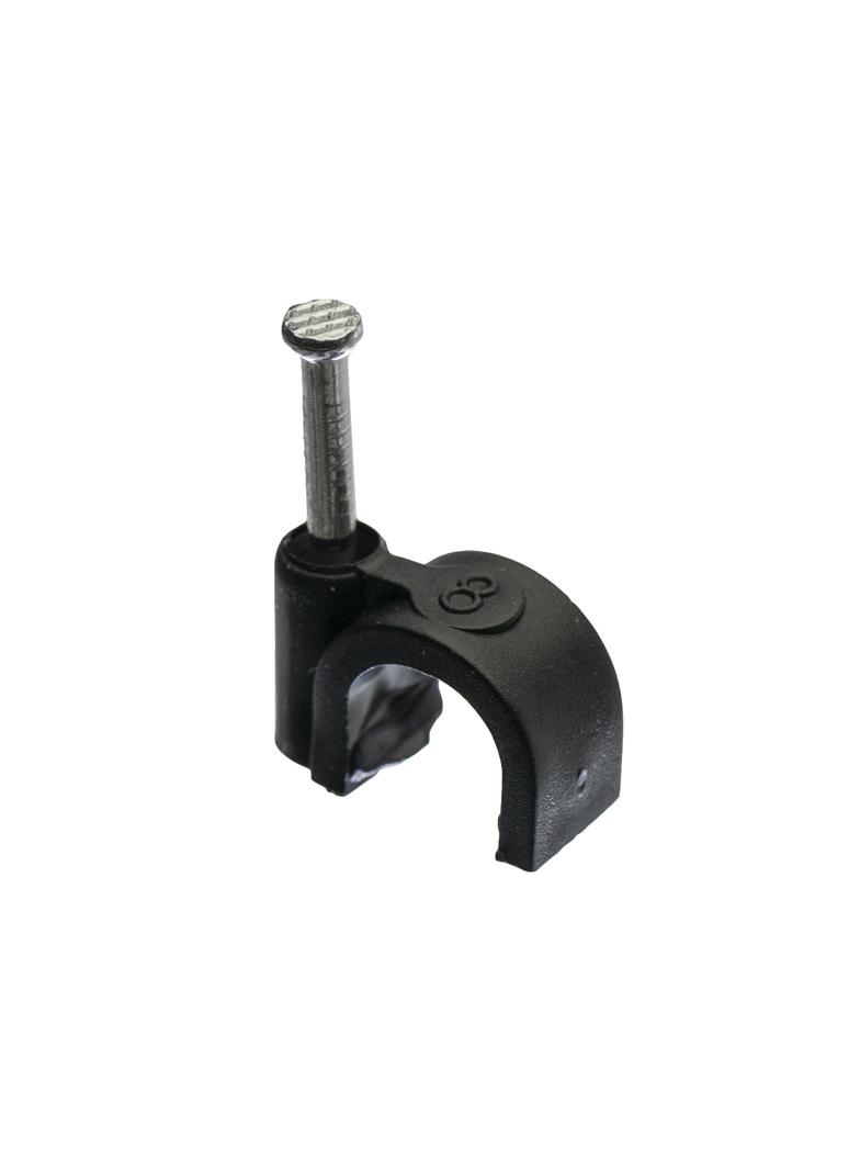uchwyt kabl.D fi8mm czarny, 100
