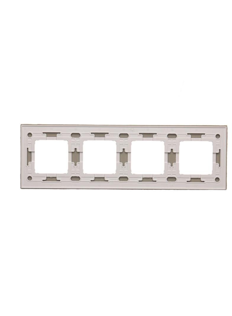Simon 54 Nature Ramka 4-krotna Nature-Beton AL BETONE IP20/IP44* (*IP44-należy zastosować zestaw uszczelek DUN4) DRN4/91 KONTAKT