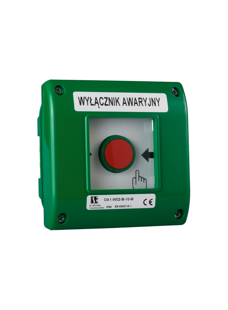 OA1-WER.PODTYN.PRZYCISK ZWAL.SAMOCZ. 1 TOR ZWIER.1 TOR ROZW.+LED SYGN.230VAC