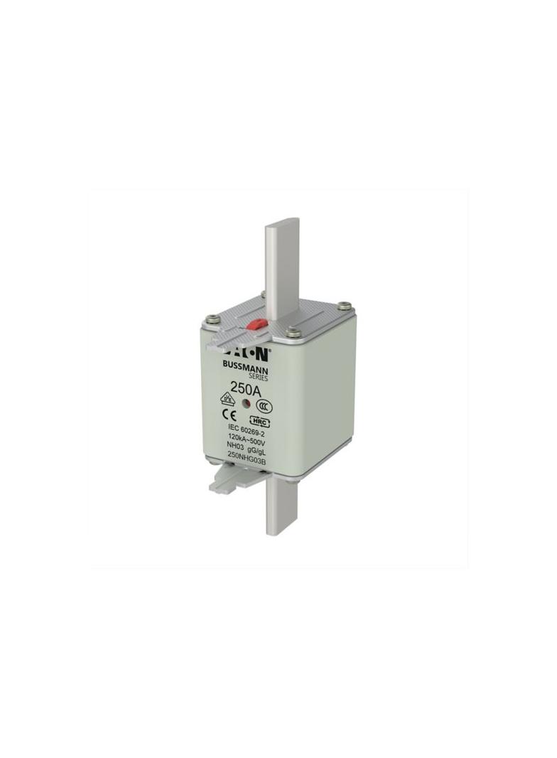 NH FUSE 250A 500V GG/GL SIZE 03 Wkładka NH03 250A 500V GL/GG podwójny wskaźnik 250NHG03B EATON