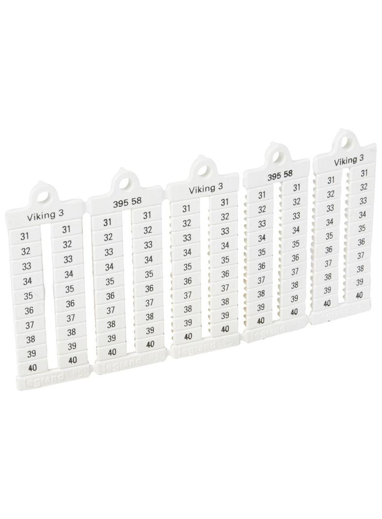 PŁYTKI OZNACZNIKÓW SZEROKOŚĆ 5MM 31-40 PIONOWE (X1000), Legrand