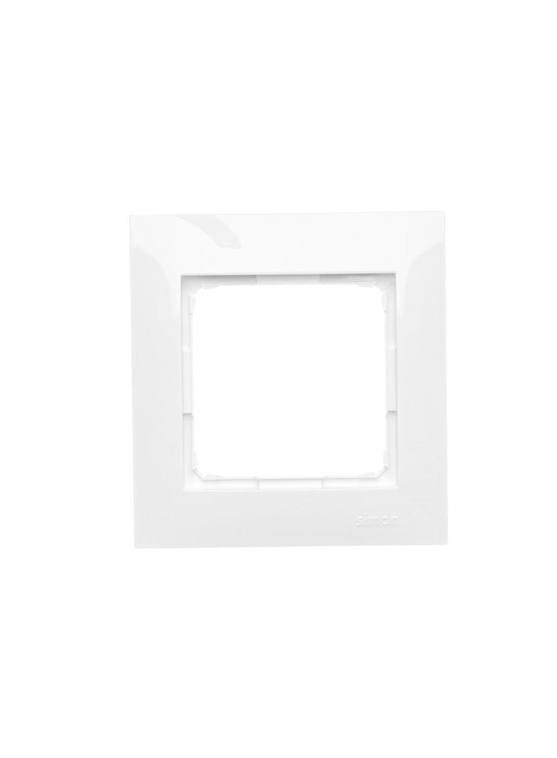 Simon 54 Premium Ramka 1-krotna PREMIUM IP20 / IP44 biały DR1/11 KONTAKT