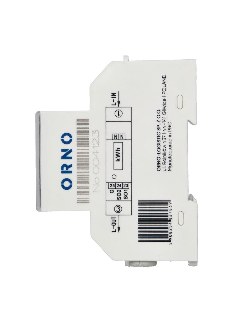 1-fazowy licznik energii elektrycznej, dwukierunkowy, 100A, MID, 1 moduł, DIN TH-35mm OR-WE-524 ORNO