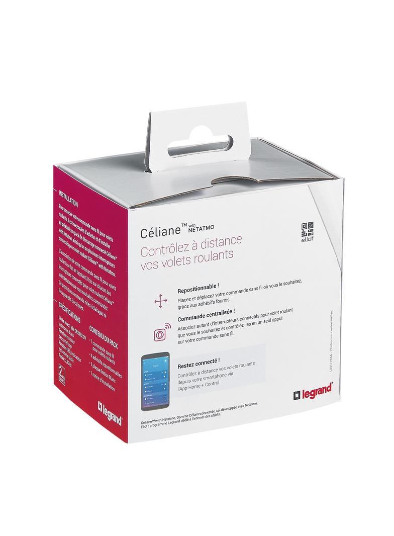 CELIANE WITH NETATMO - ŁĄCZNIK BEZPRZEWODOWY ROLET BIAŁY, Legrand