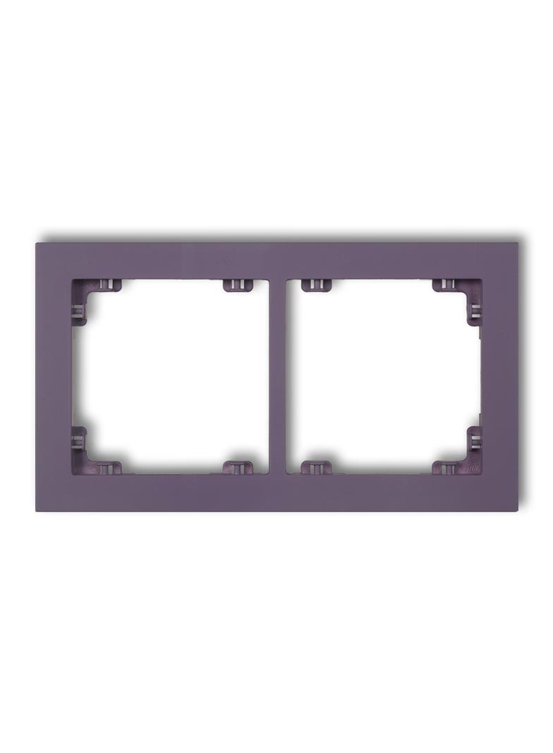 DECO Ramka uniwerstalna podwójna z tworzywa DECO Pastel Matt wrzosowy 50DR-2 KARLIK
