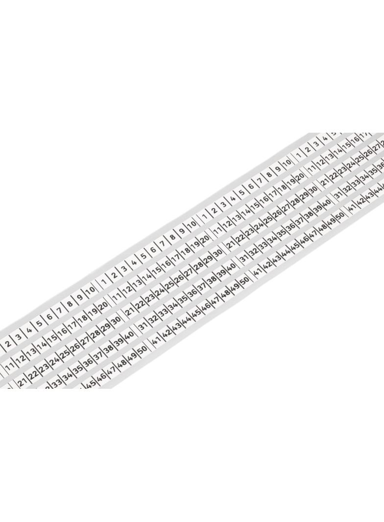 etykiety do opisu ciągłego 5 pasm 6 mm x 25 m białe WAGO