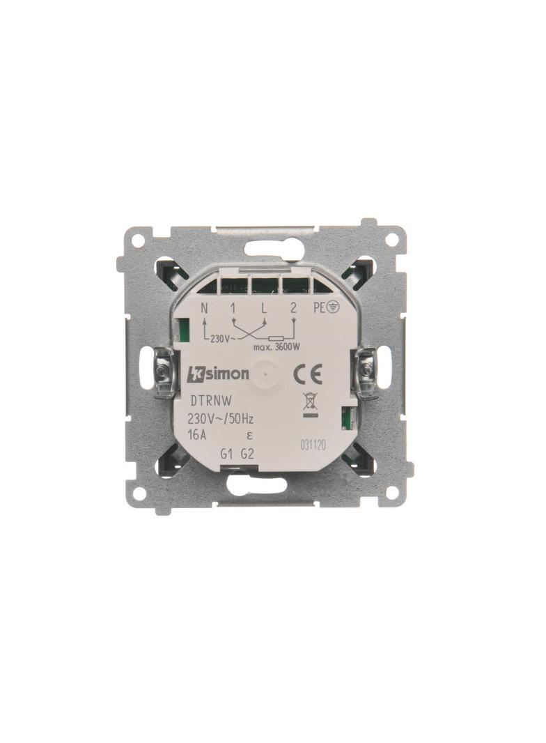 Simon 54 Regulator temperatury z wyświetlaczem z czujnikiem wewnętrznym 16(2) A 230V antracyt