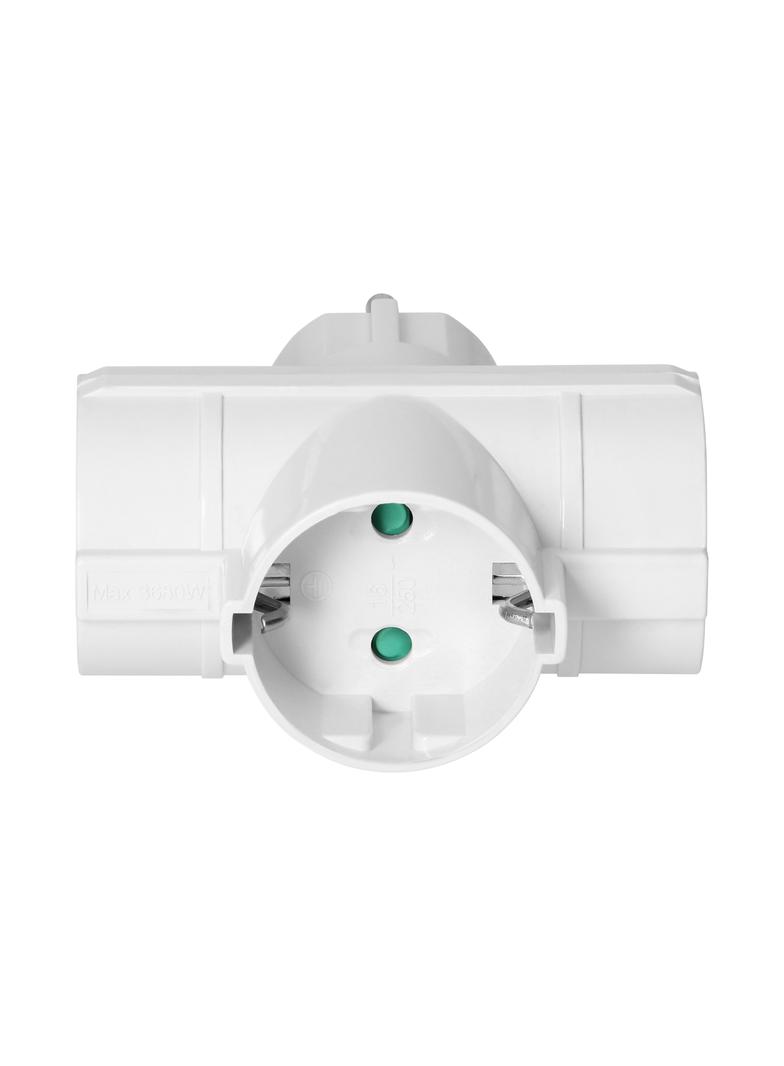 Rozgałęźnik 3x2P+Z (Schuko), biały OR-AE-13184(GS) ORNO