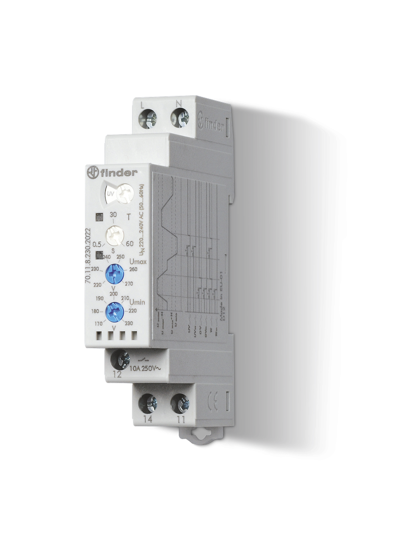 Przekaźnik nadzorczy serii 70: 1P 10A 220…240V AC 70.11.8.230.2022 /5szt./ FINDER